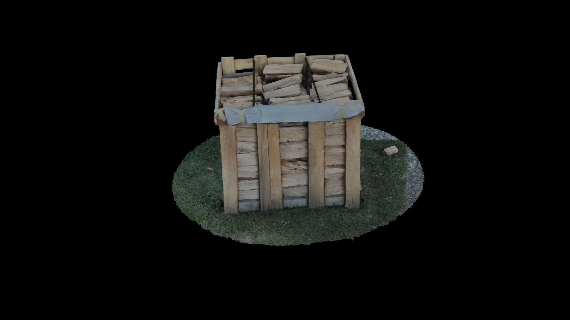 Wood Heap - Scanned 3D model_108