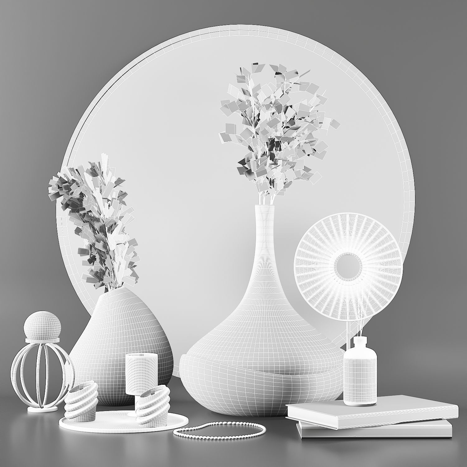 Decorative set 01 3D model_2