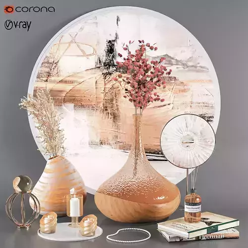 Decorative set 01 3D model