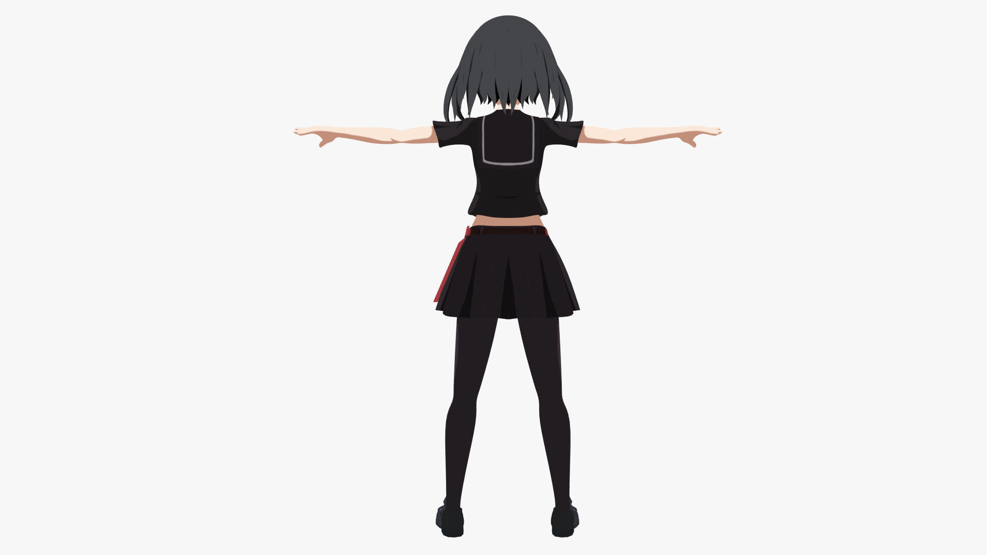 Kurome - Akame Ga Kill  Low-poly 3D model_10