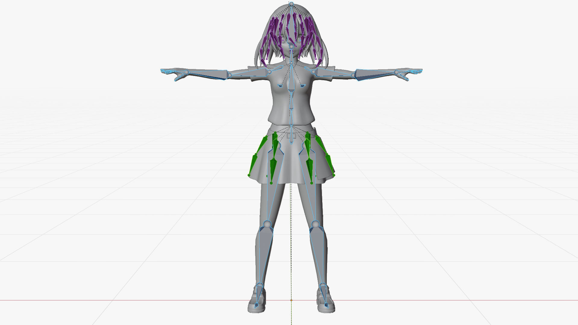 Kurome - Akame Ga Kill  Low-poly 3D model_4