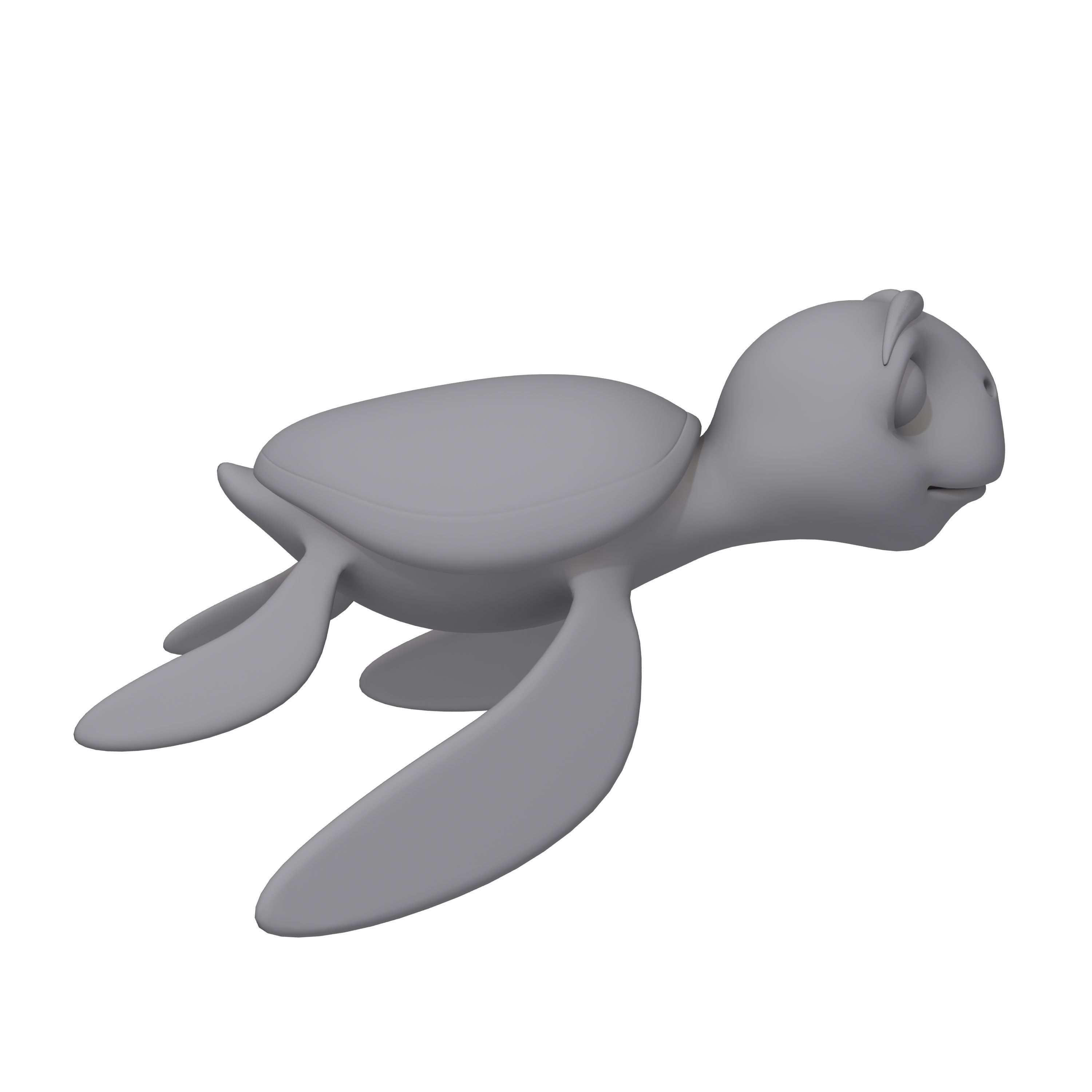 Turtle Cartoon 3D model_12