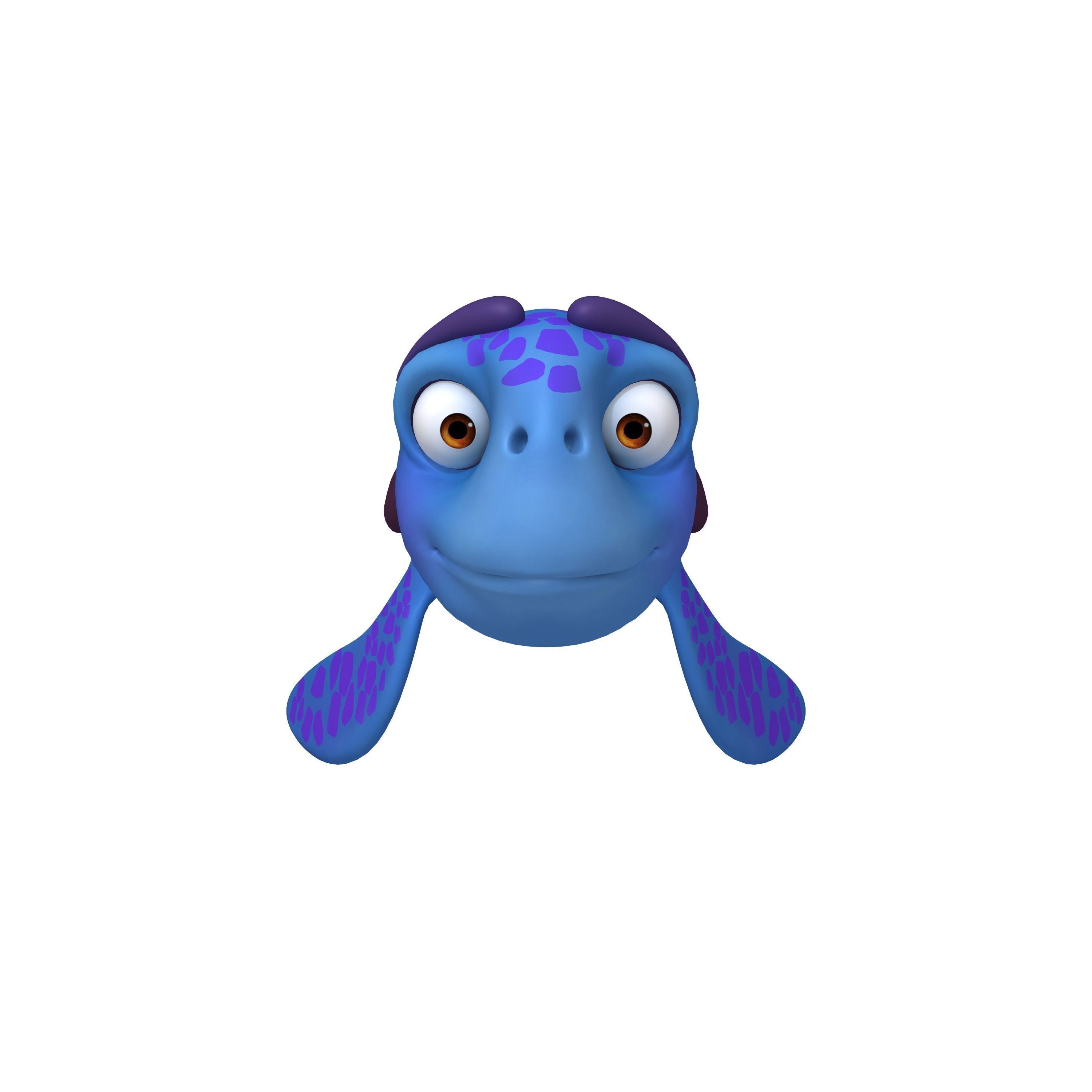 Turtle Cartoon 3D model_1