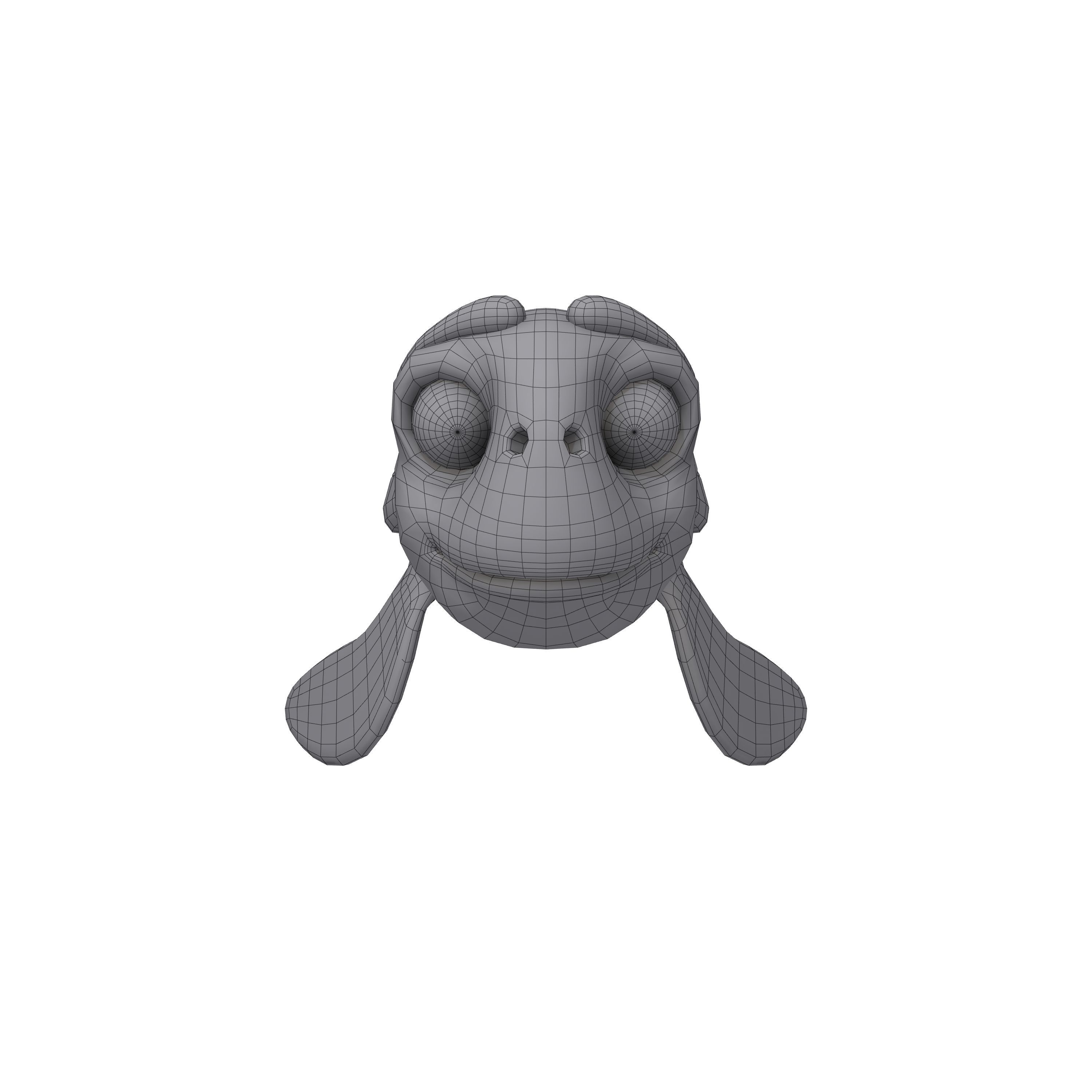 Turtle Cartoon 3D model_6