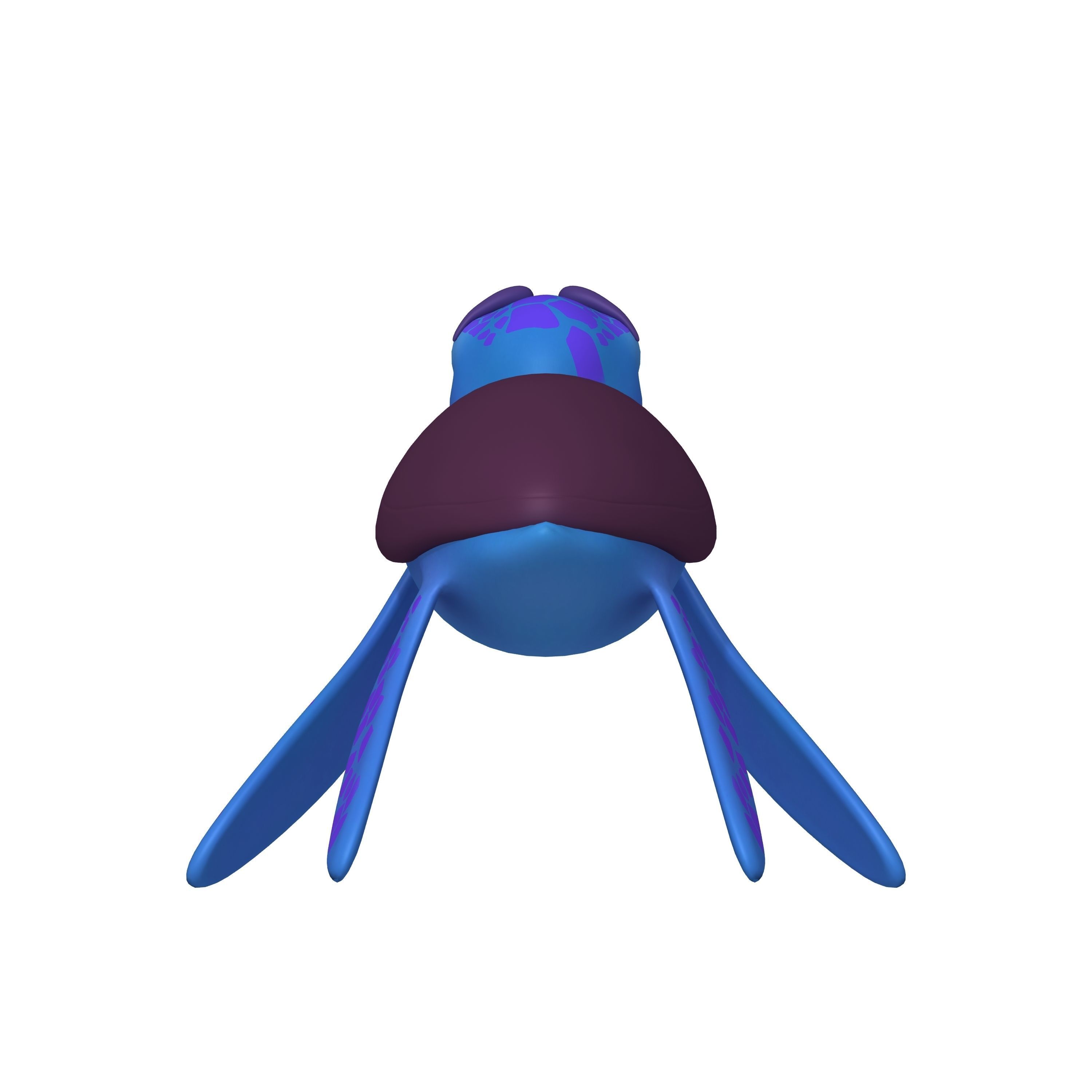Turtle Cartoon 3D model_3