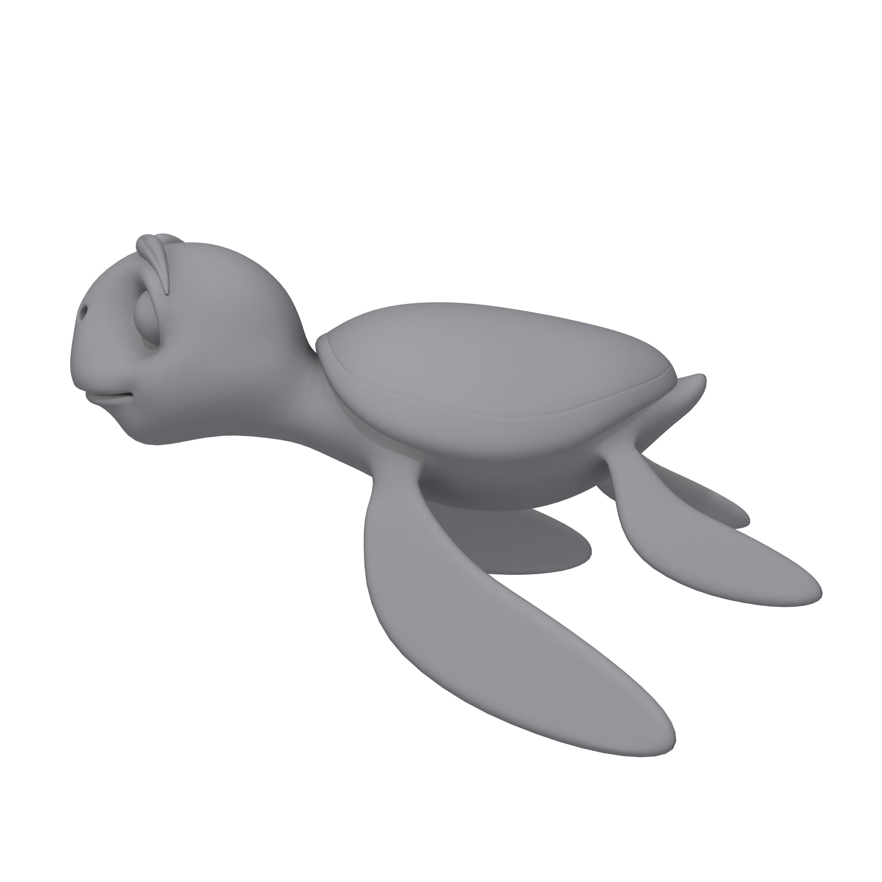 Turtle Cartoon 3D model_14