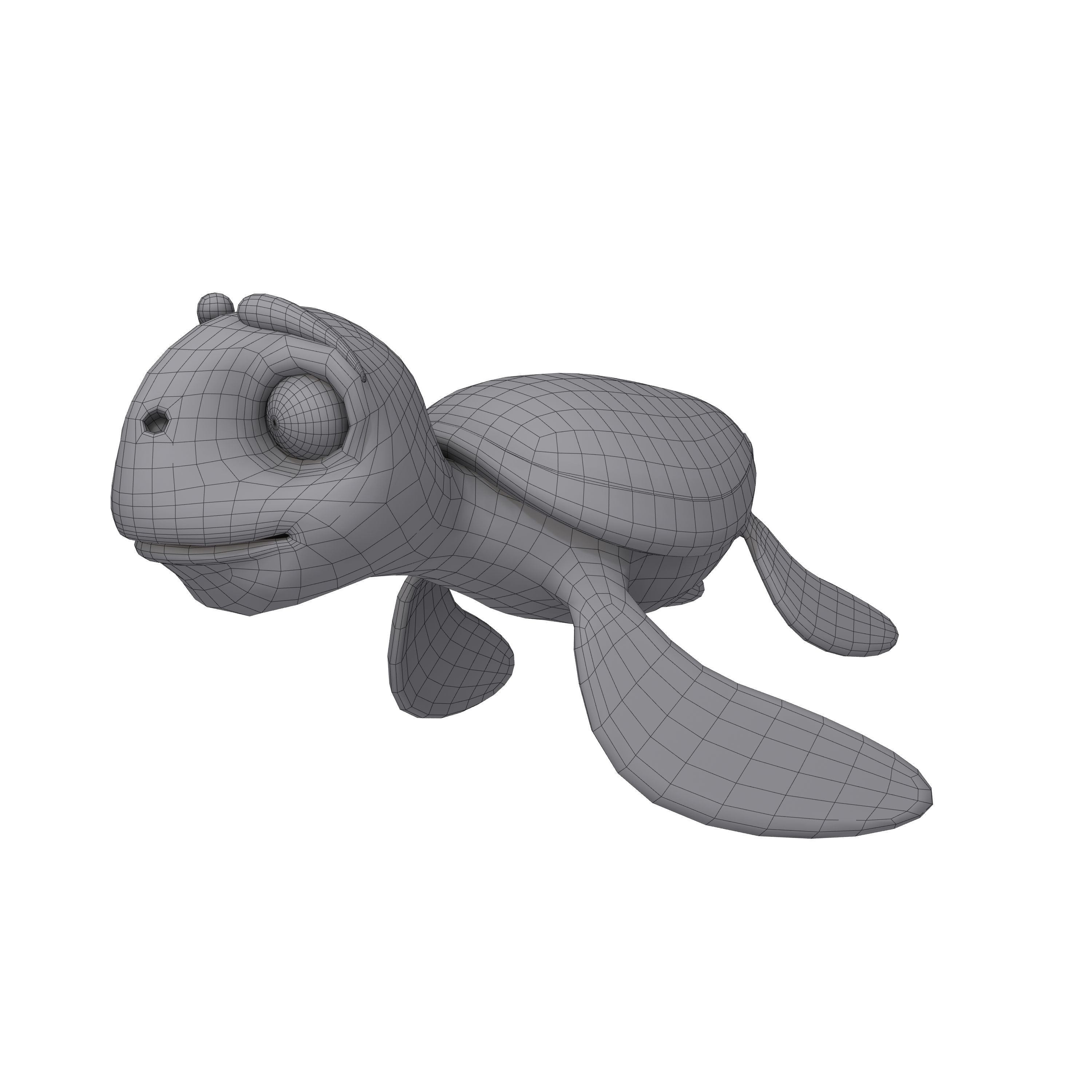 Turtle Cartoon 3D model_10