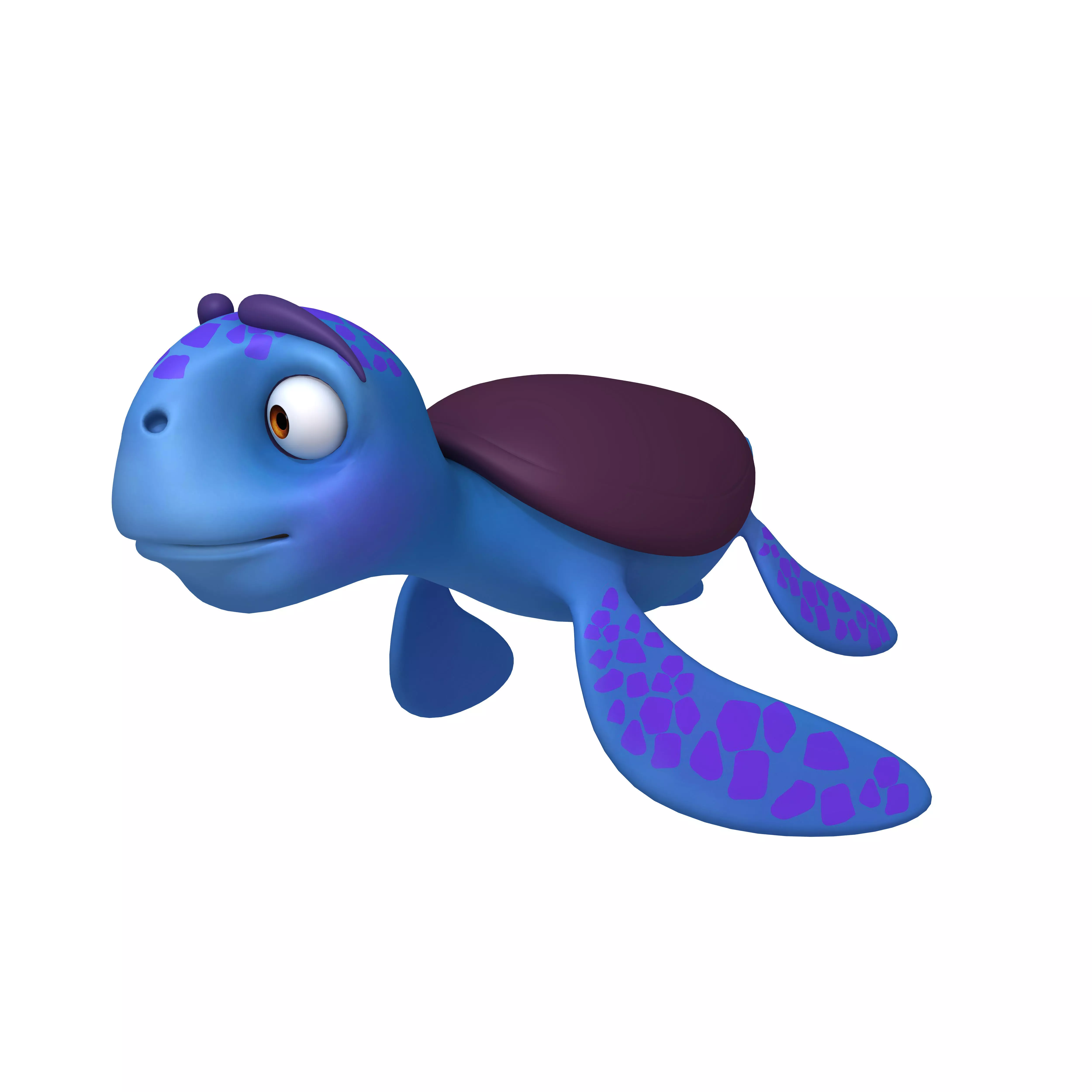 Turtle Cartoon 3D model_0