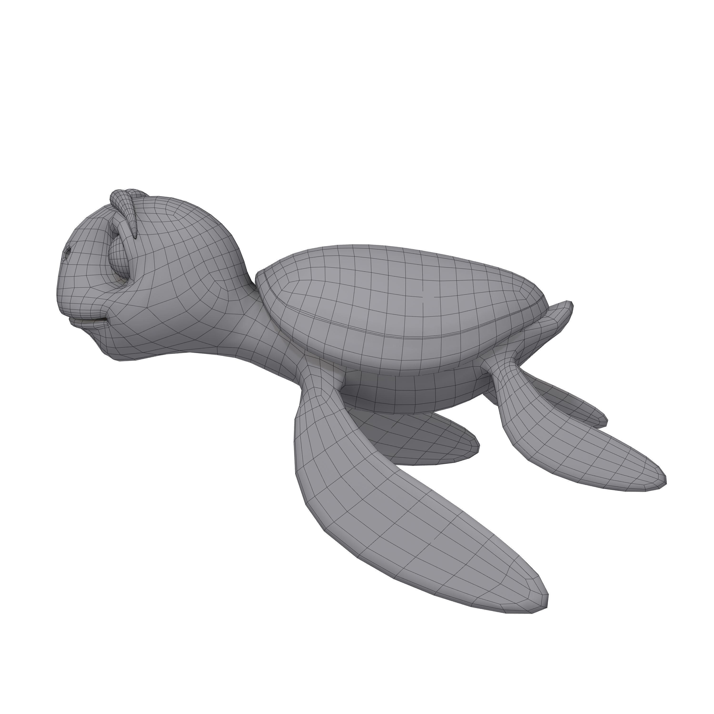 Turtle Cartoon 3D model_9