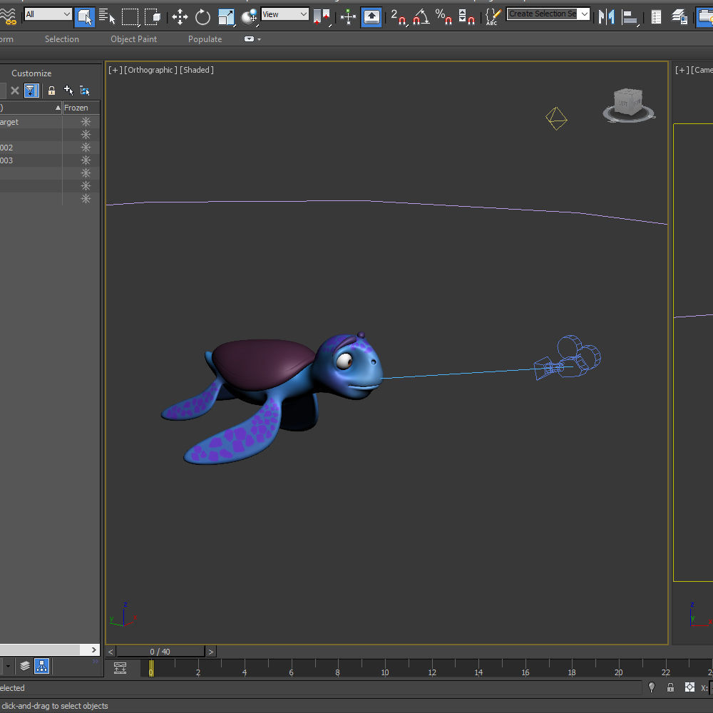 Turtle Cartoon 3D model_18