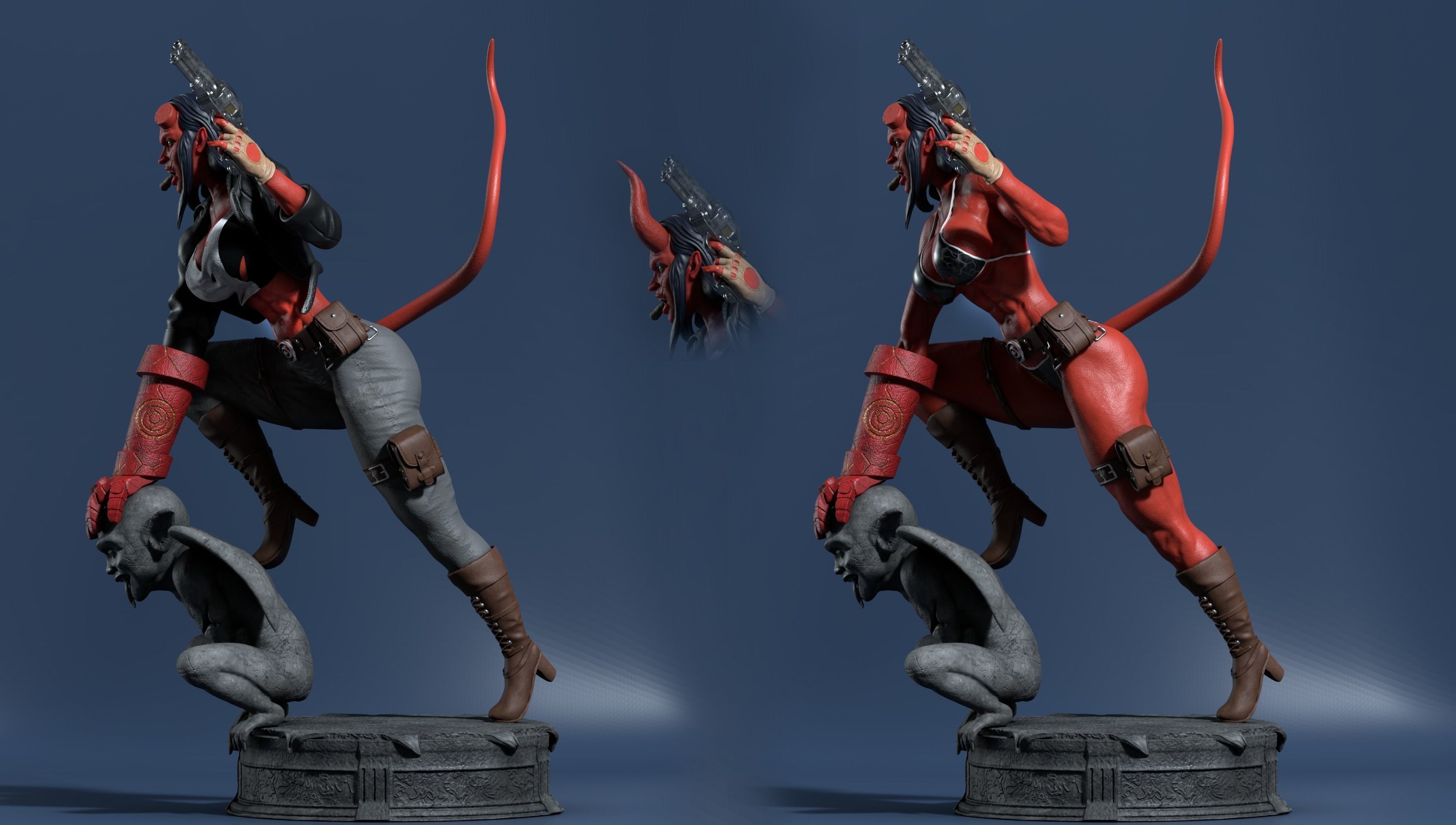 Hellgirl Model2 3d Print 3D print model_6