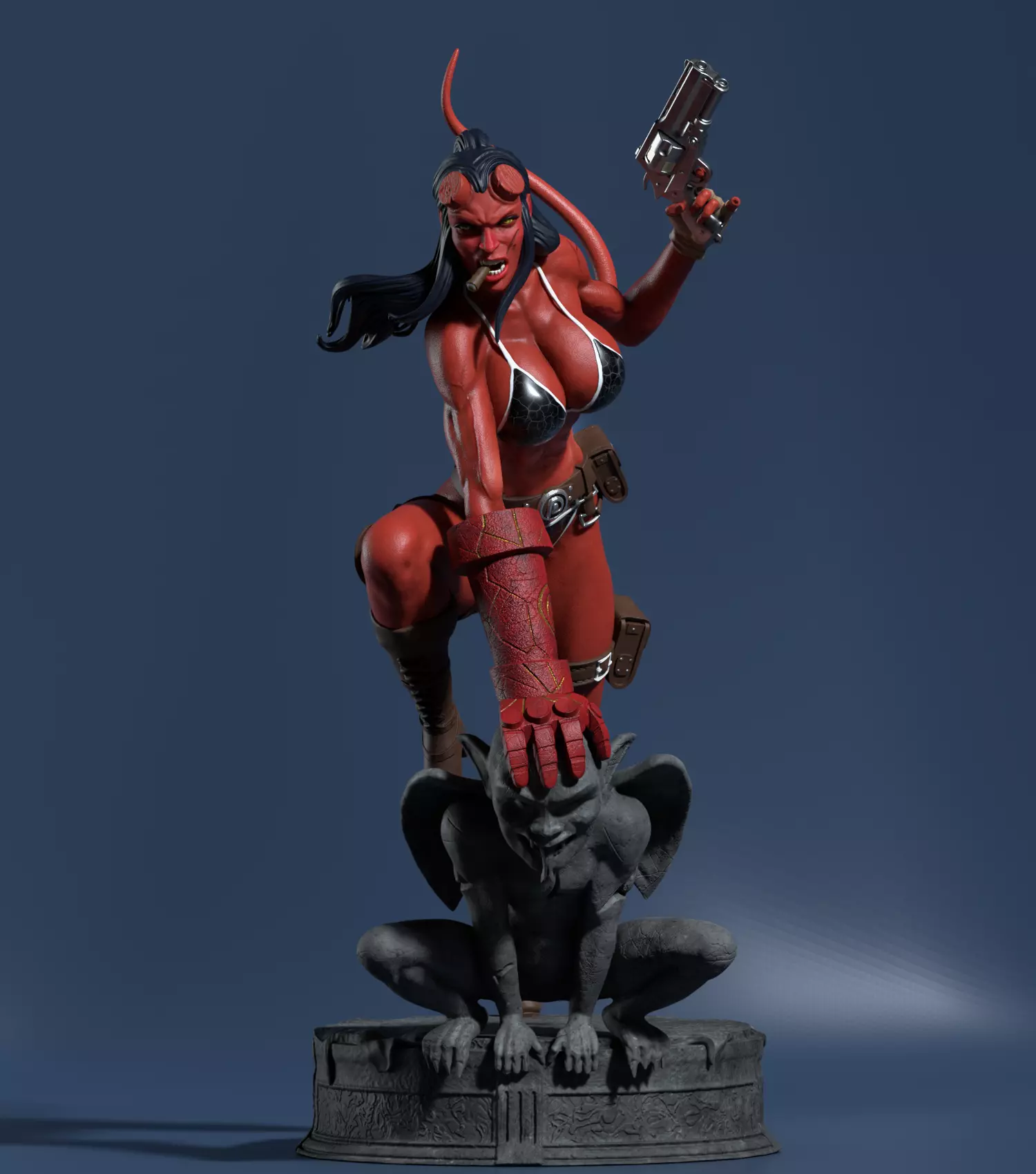 Hellgirl Model2 3d Print 3D print model_0