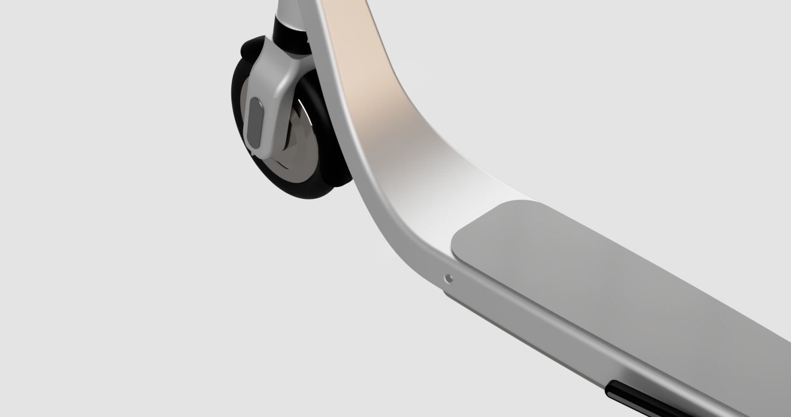 Electric Scooter Design with Parking Stand 3D model_3