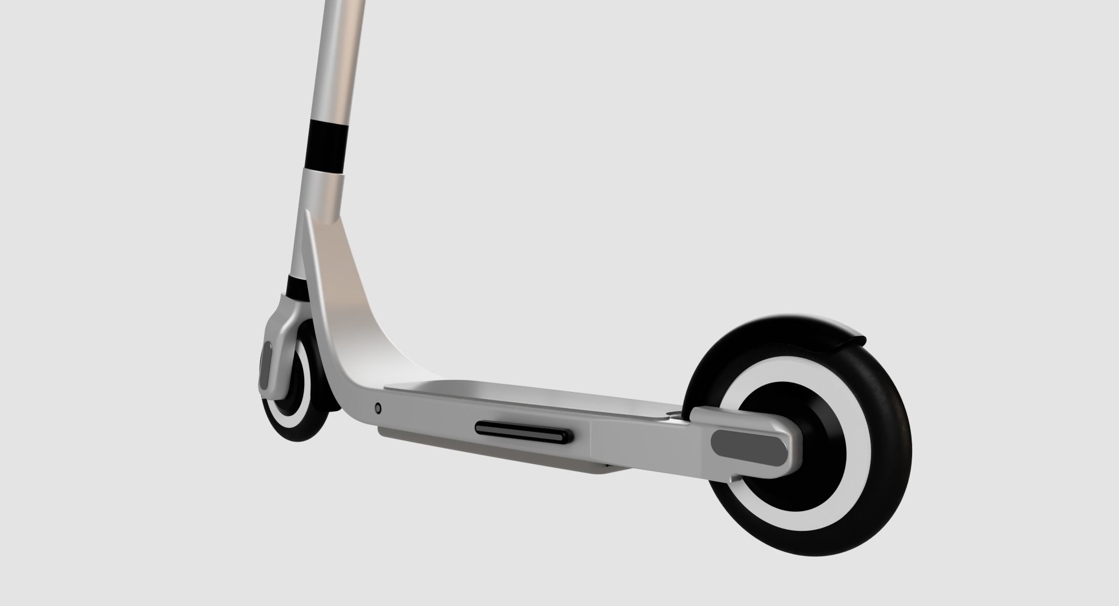Electric Scooter Design with Parking Stand 3D model_6