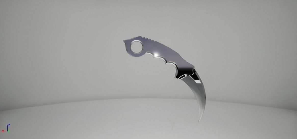 Simple Karambit Knife Free 3D model_5