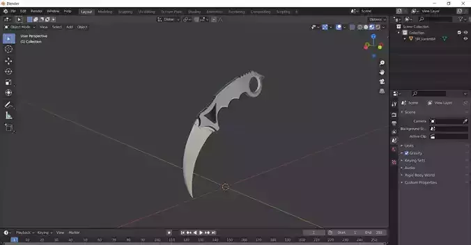 Simple Karambit Knife