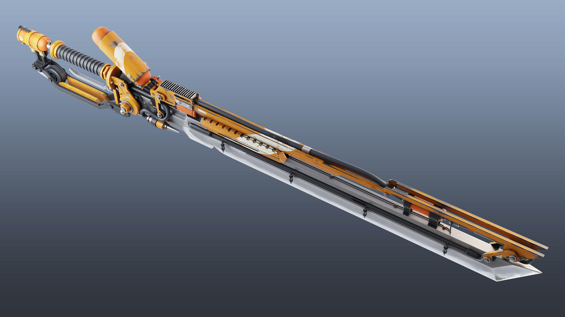 Fire sword 3D model_5