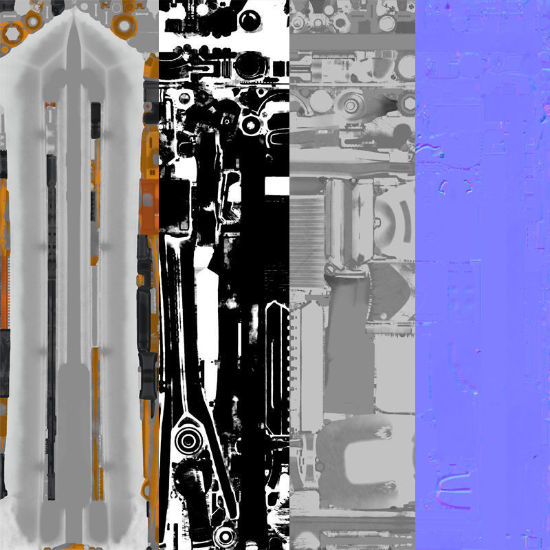 Fire sword 3D model_8