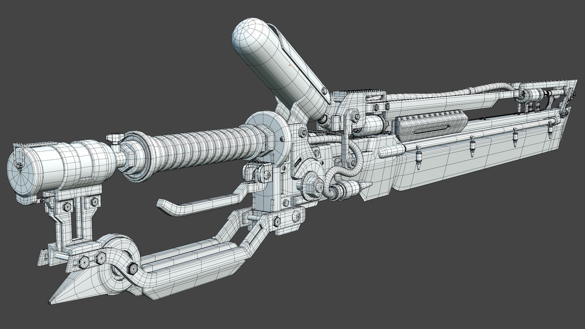 Fire sword 3D model_6