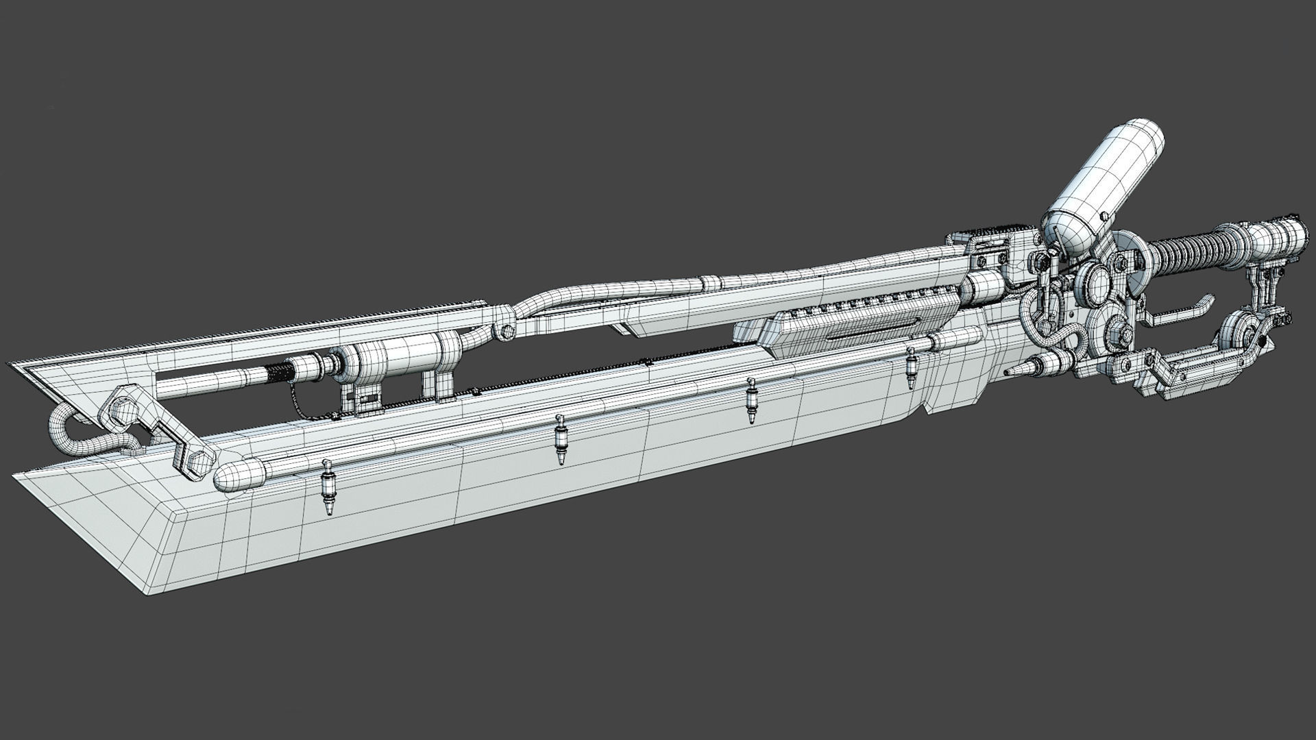 Fire sword 3D model_7