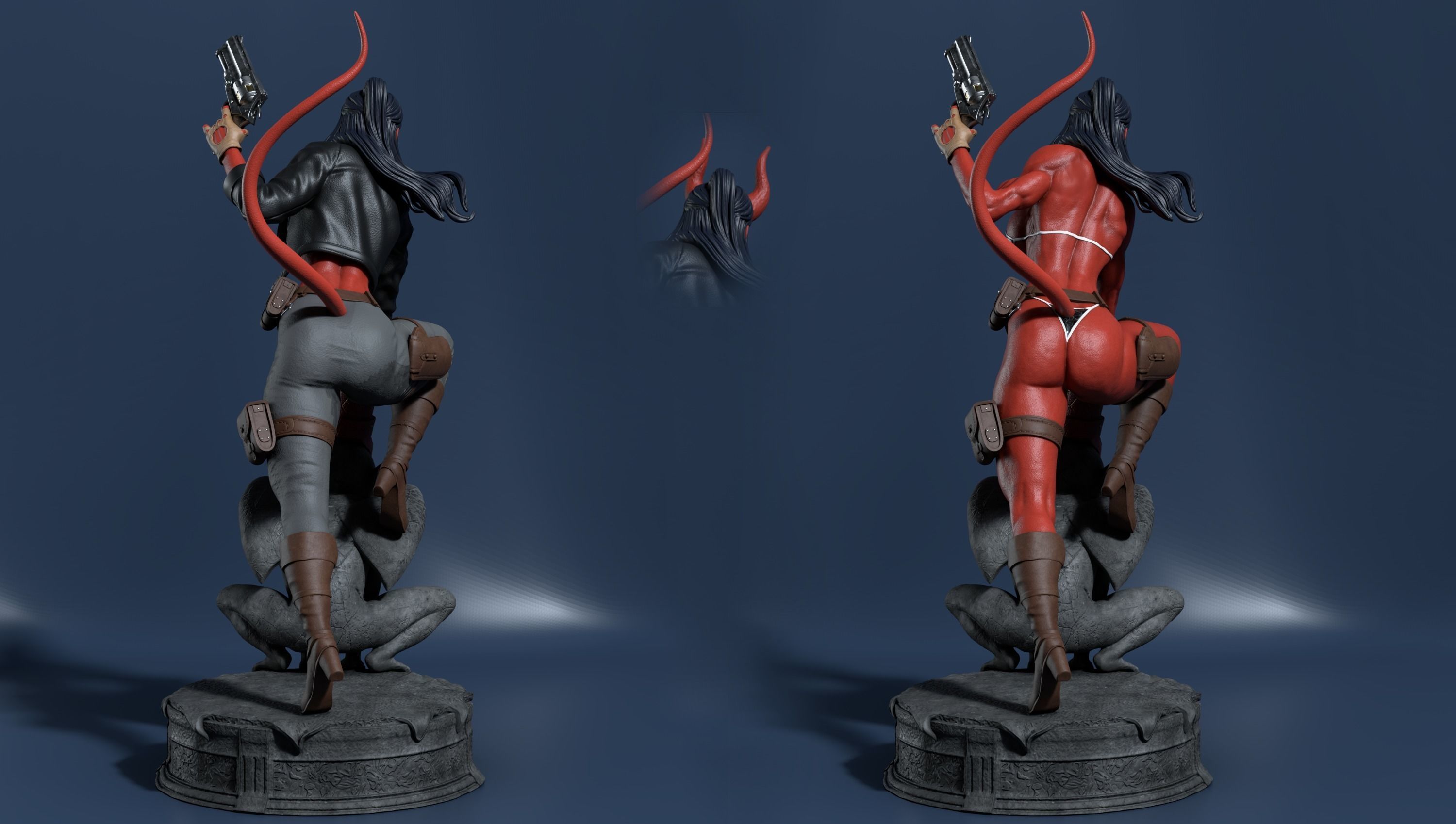 Hellgirl Pack Model 1 and Model 2 3d Print 3D print model_4