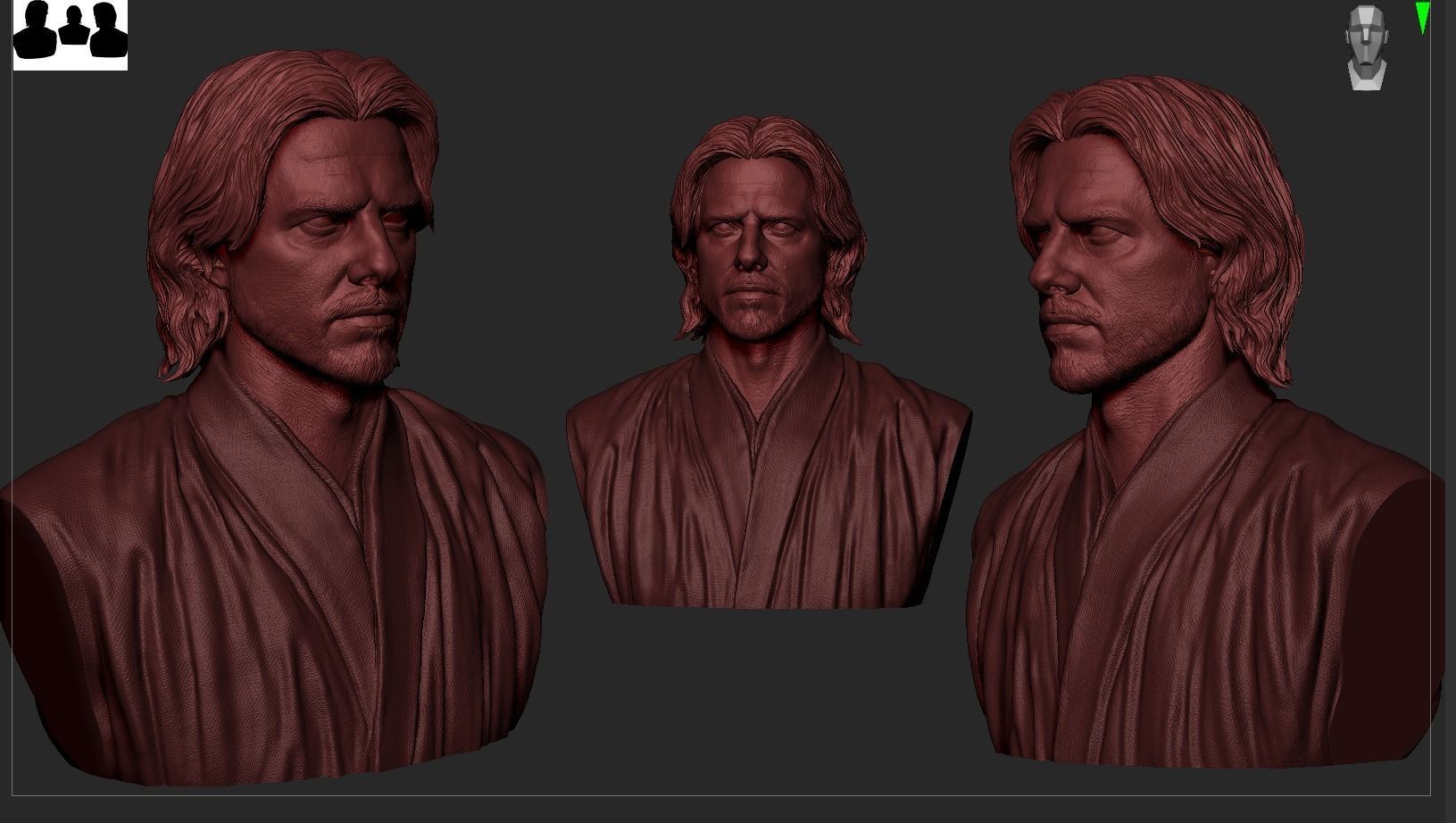 Nathan Algren-Tom Cruise Bust Last Samurai 3D print model_14