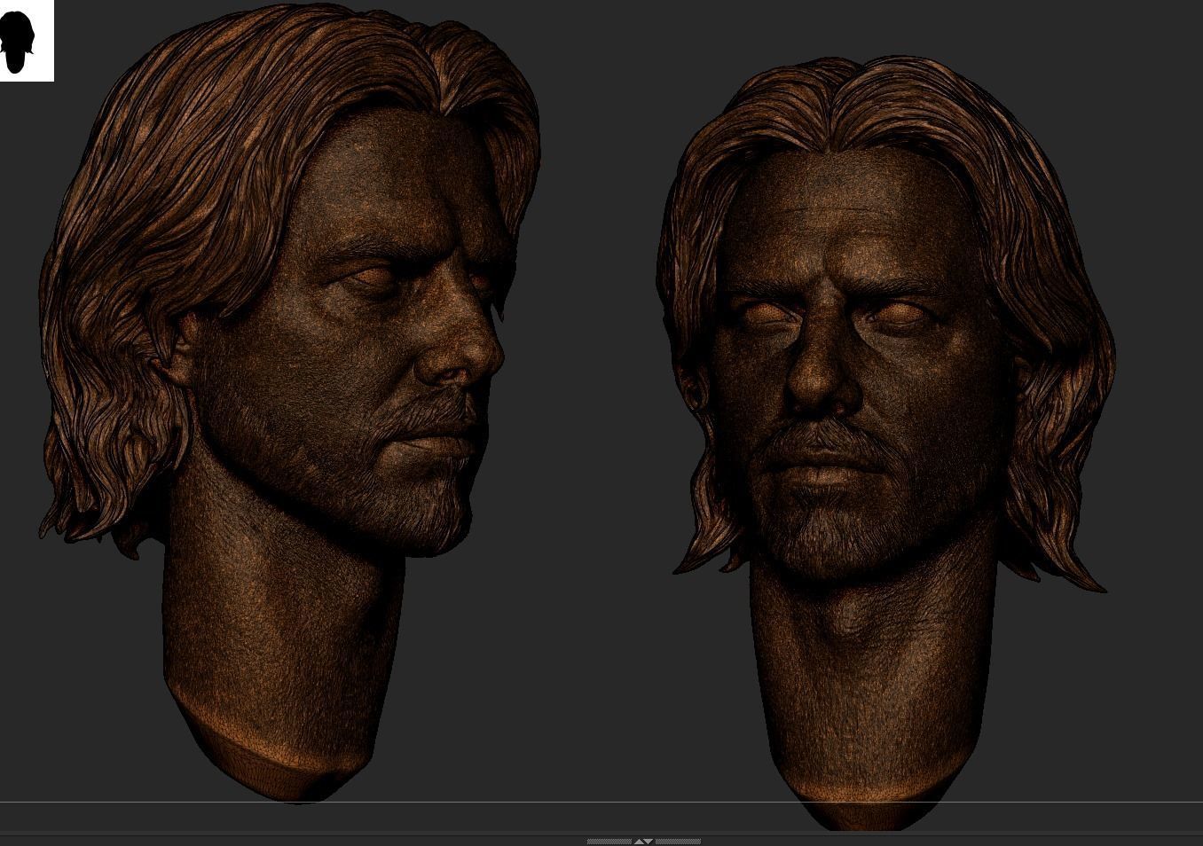 Nathan Algren-Tom Cruise Bust Last Samurai 3D print model_17