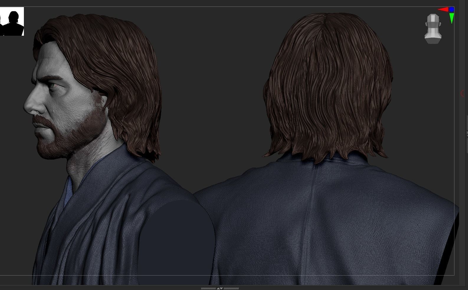 Nathan Algren-Tom Cruise Bust Last Samurai 3D print model_6