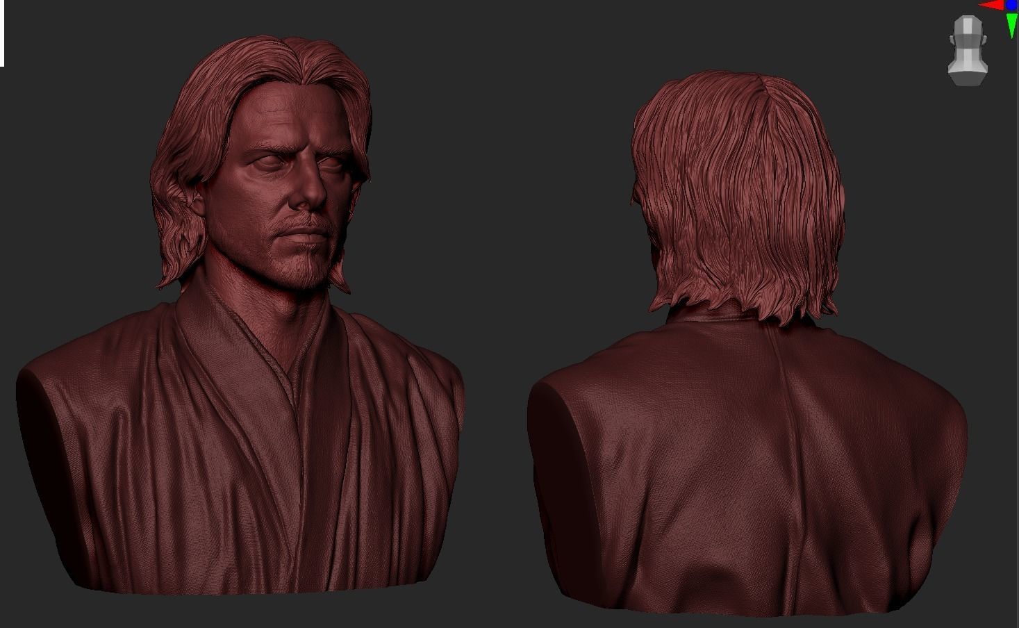 Nathan Algren-Tom Cruise Bust Last Samurai 3D print model_11