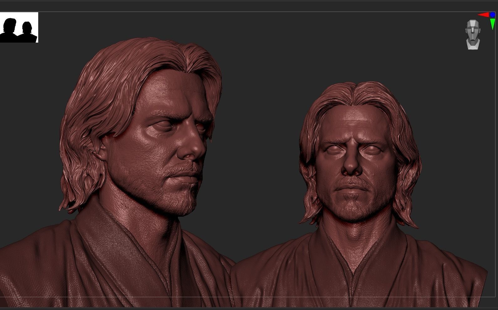 Nathan Algren-Tom Cruise Bust Last Samurai 3D print model_10