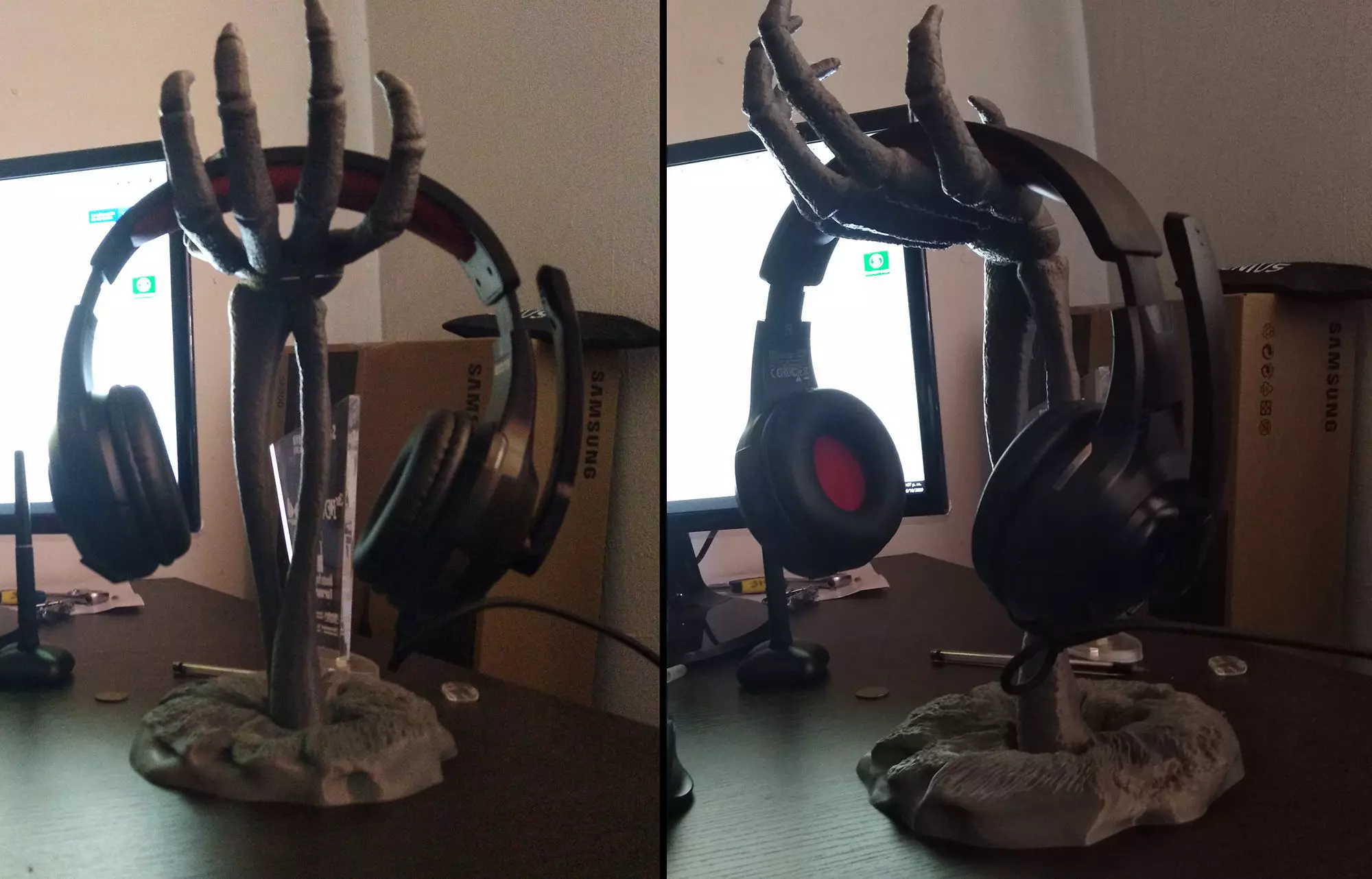 Halloween headphone stand 3D print model_0