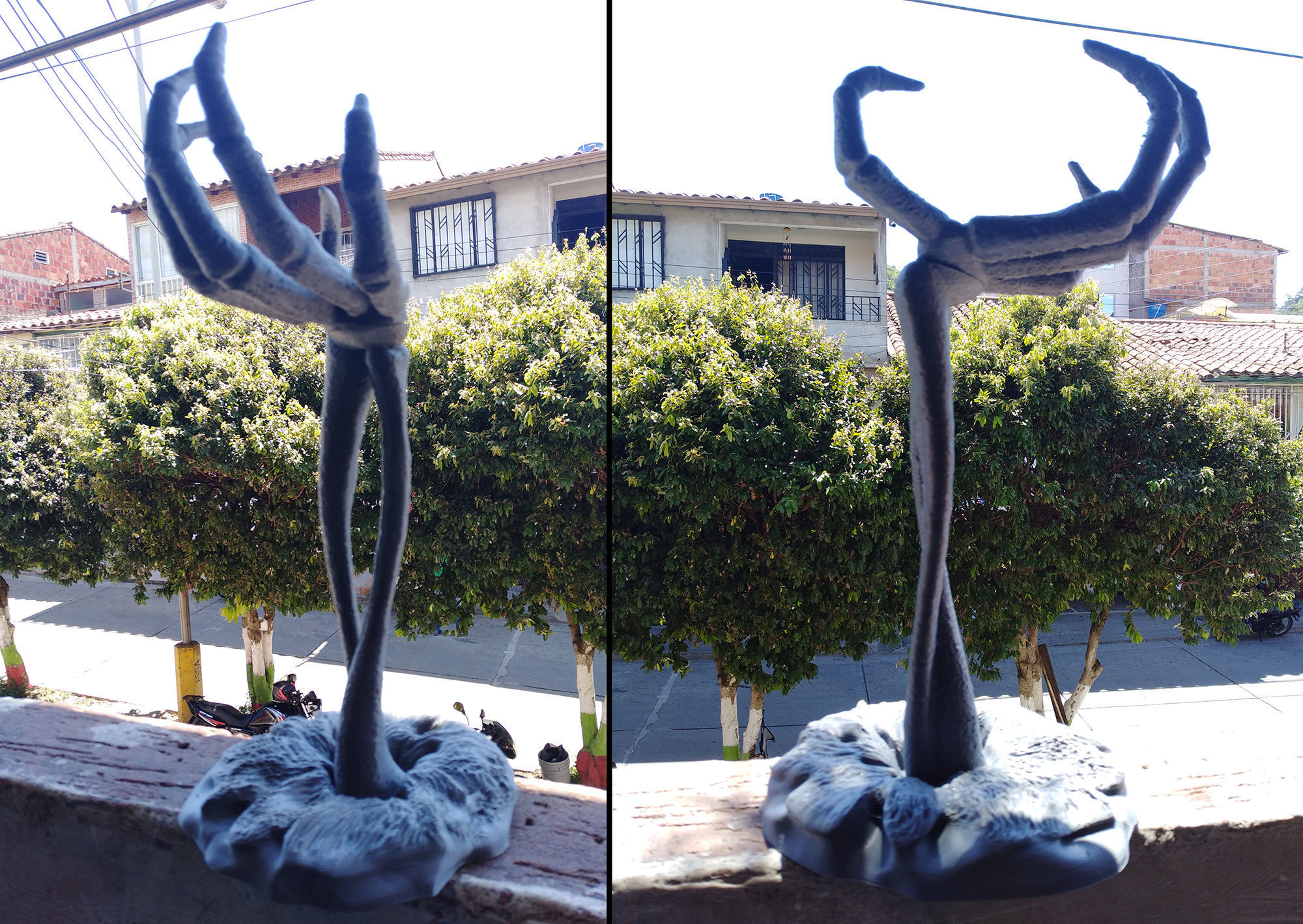 Halloween headphone stand 3D print model_7