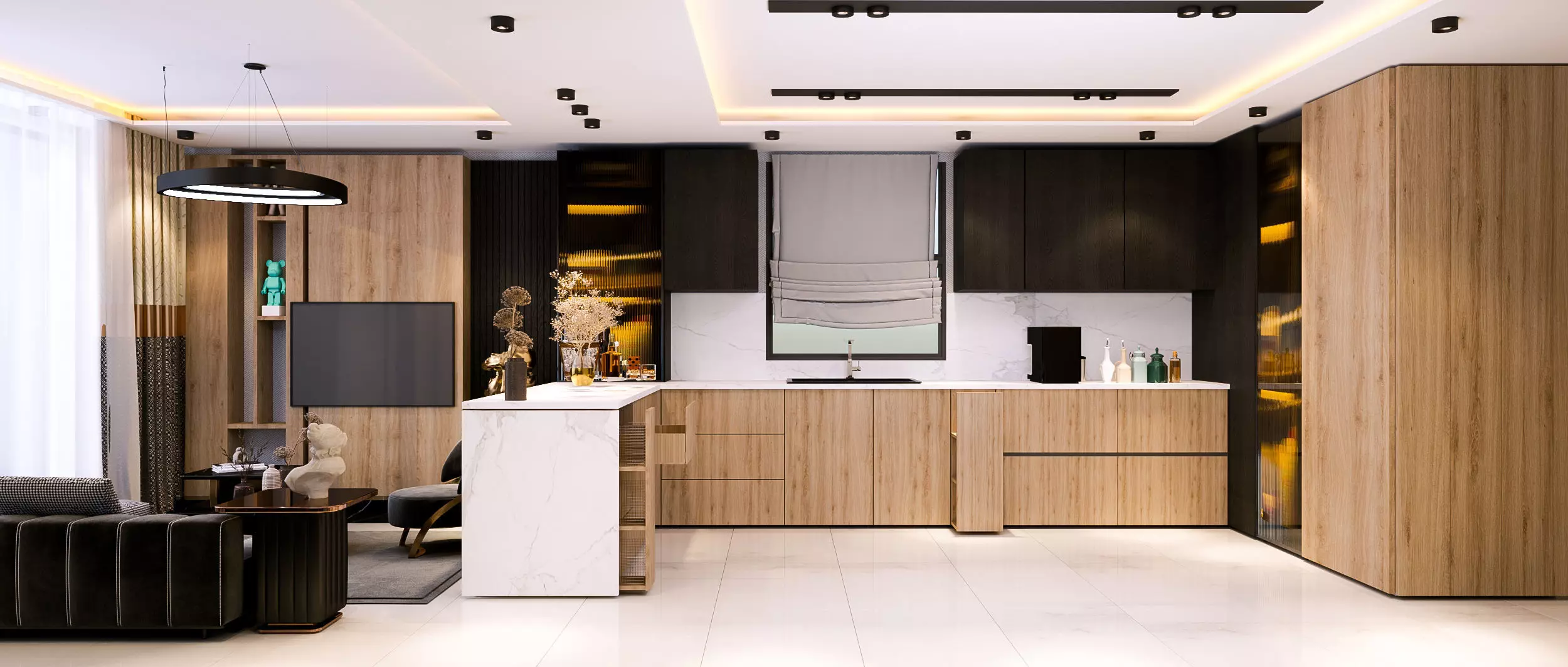 modern kitchen  Free 3D model_0