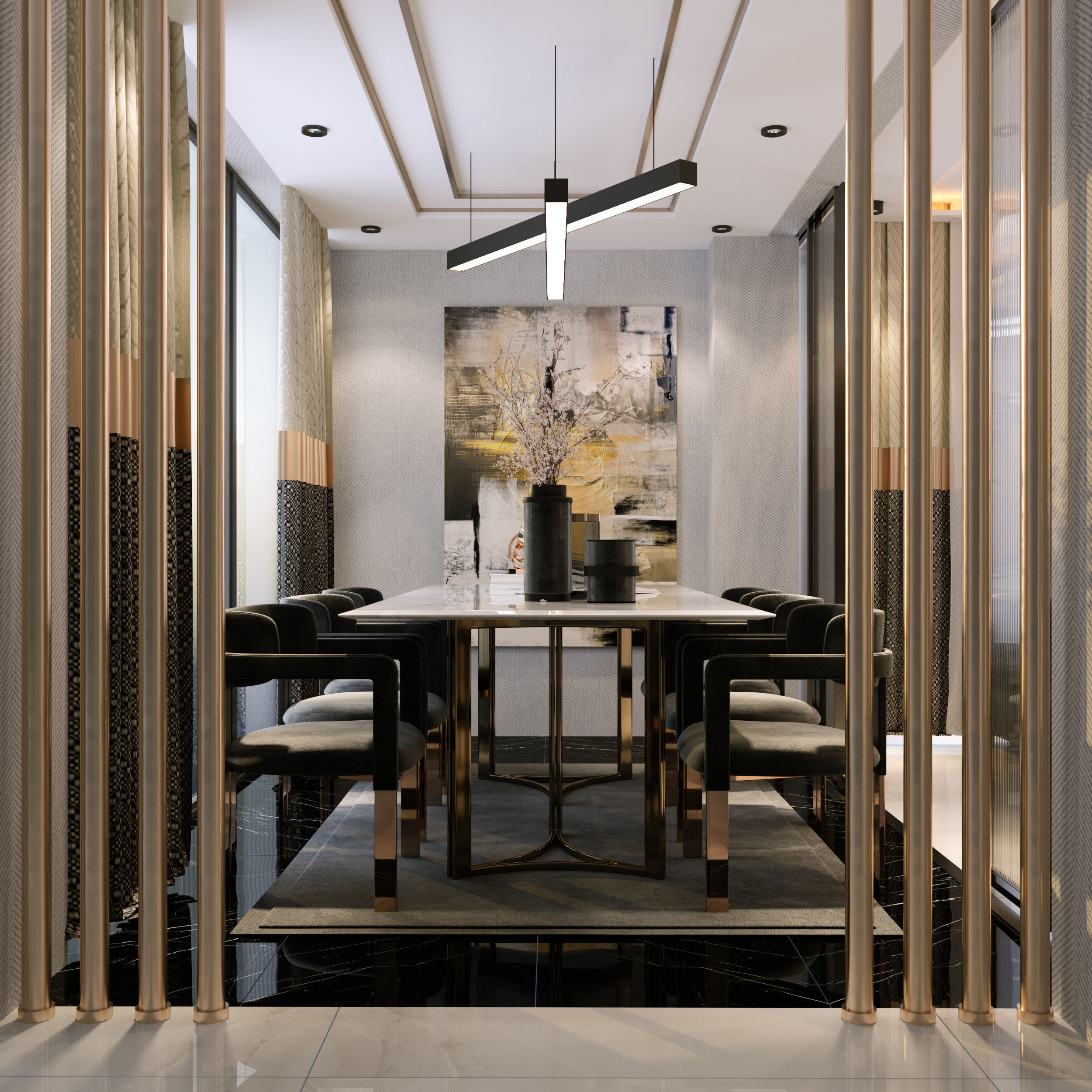 modern kitchen  Free 3D model_2