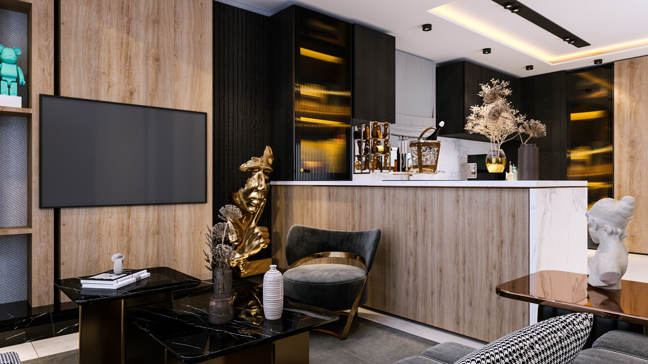 modern kitchen  Free 3D model_1