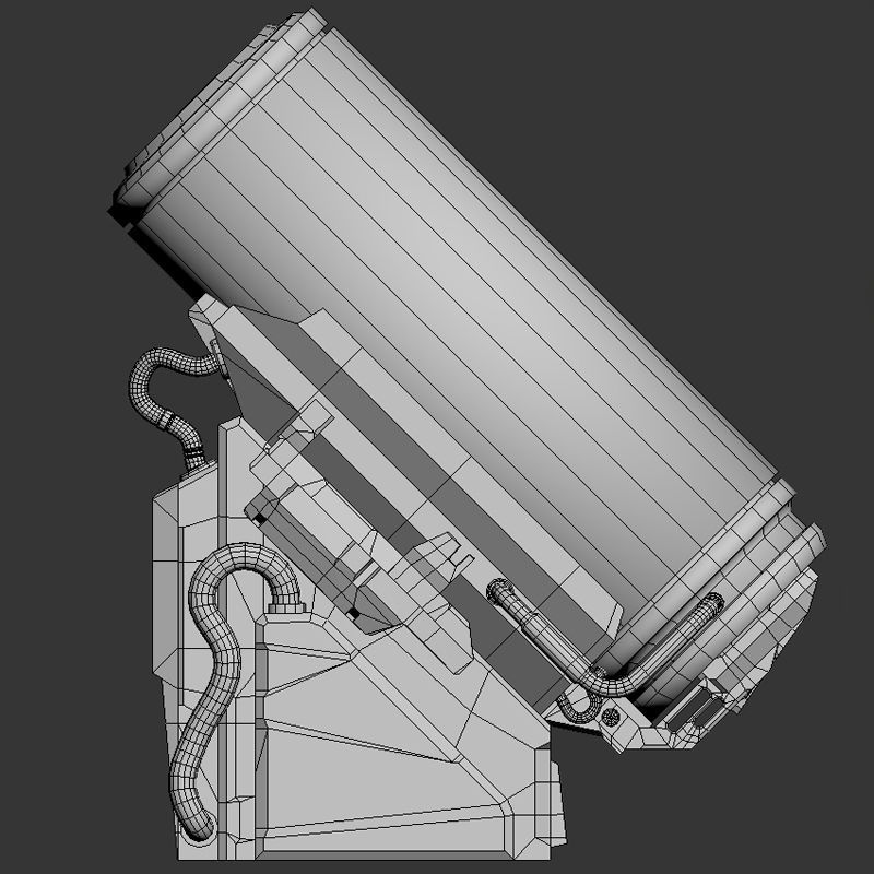 Sci-Fi elements Low-poly 3D model_5