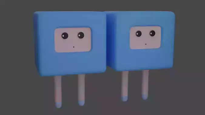 Cube Character 3D model