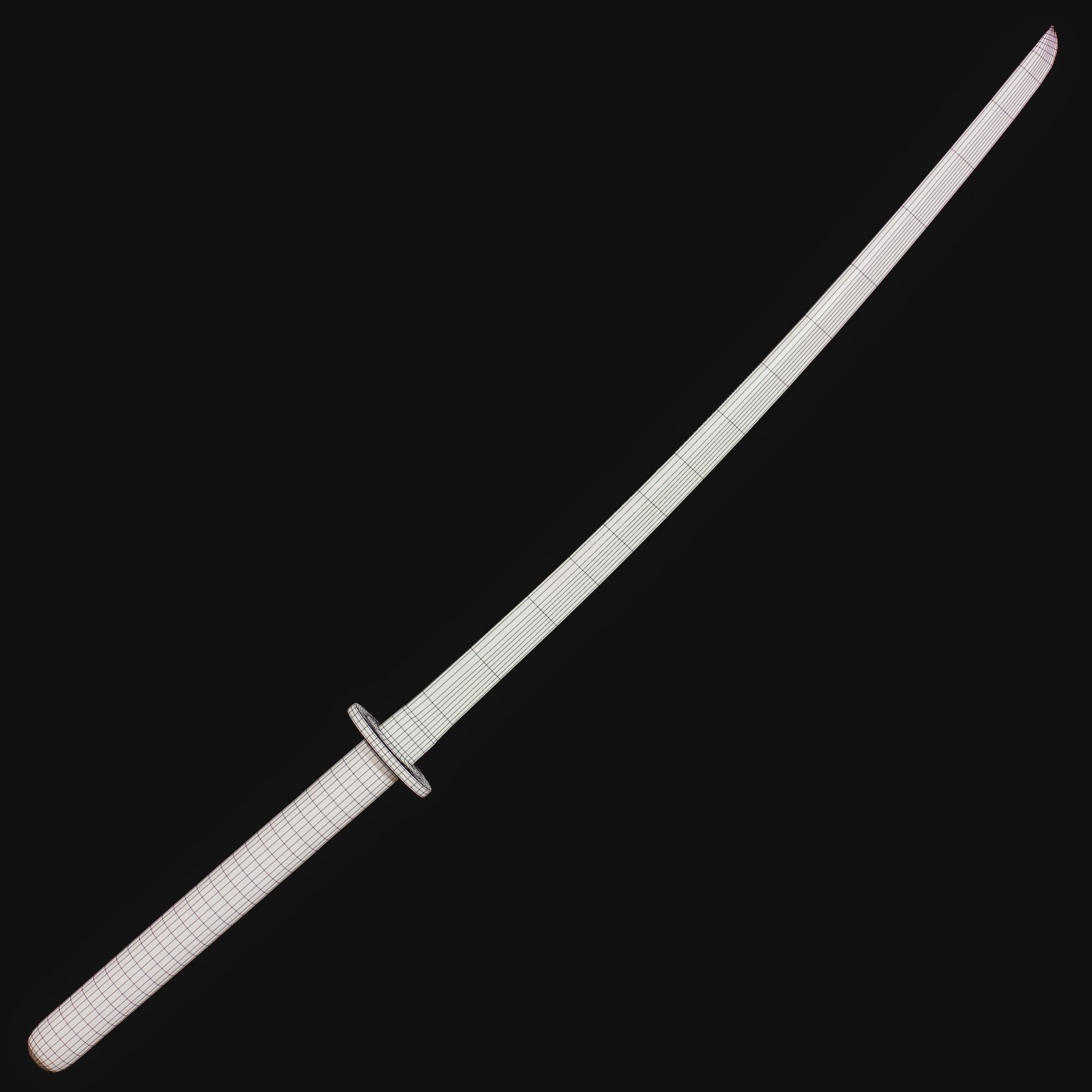 Oni Katana - Realtime 3D model PBR Game Ready Low-poly 3D model_12