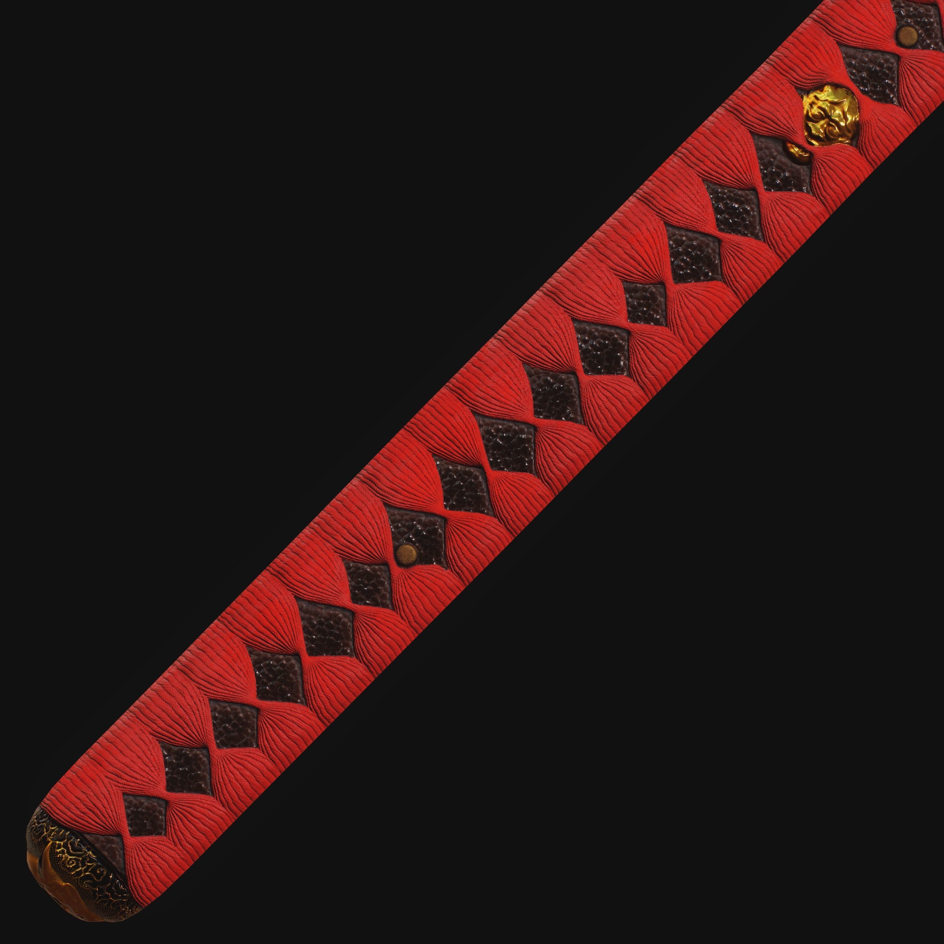 Oni Katana - Realtime 3D model PBR Game Ready Low-poly 3D model_6