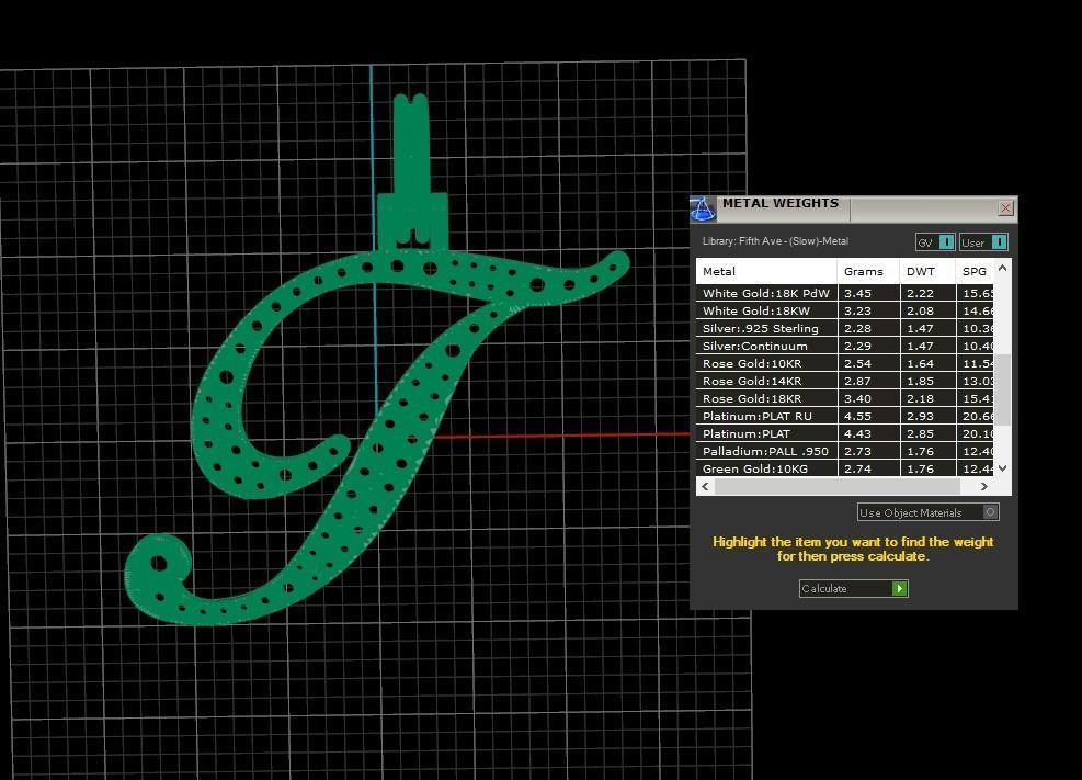 Initial Letter T Necklace Pendant Alphabet Pendant  3D print model_4