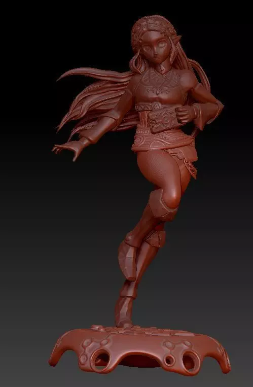 Princess Zelda BOTW 3D print model_0