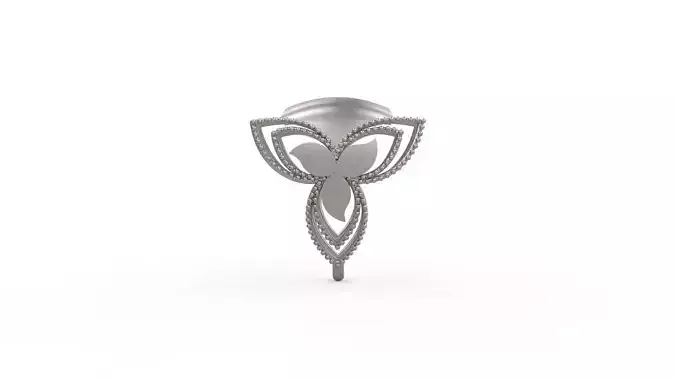 Ultra Vision Flower Leaf Pattern Earrings