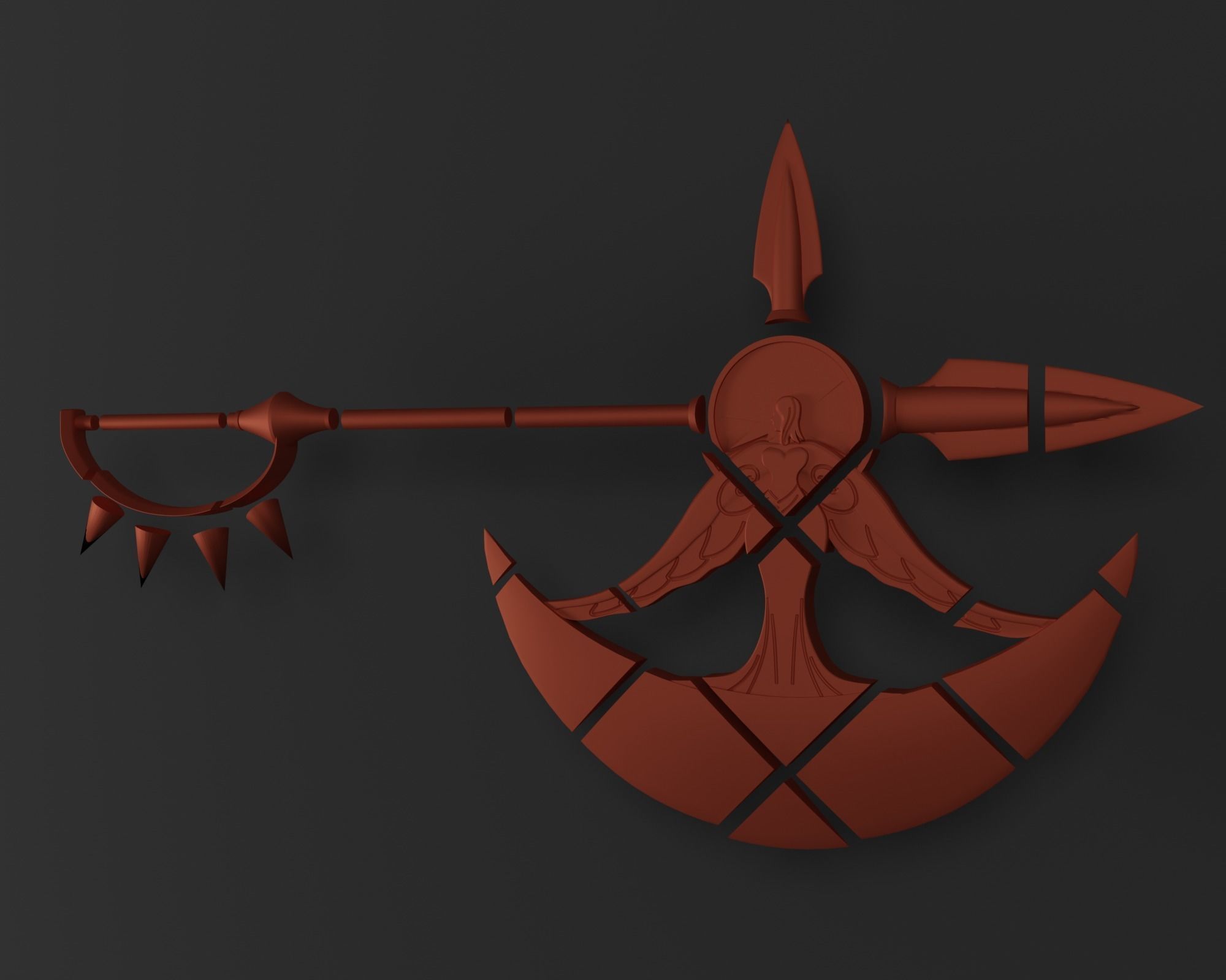 Divine Axe Rhitta Escanor Axe - Seven Deadly Sins 3D model_3