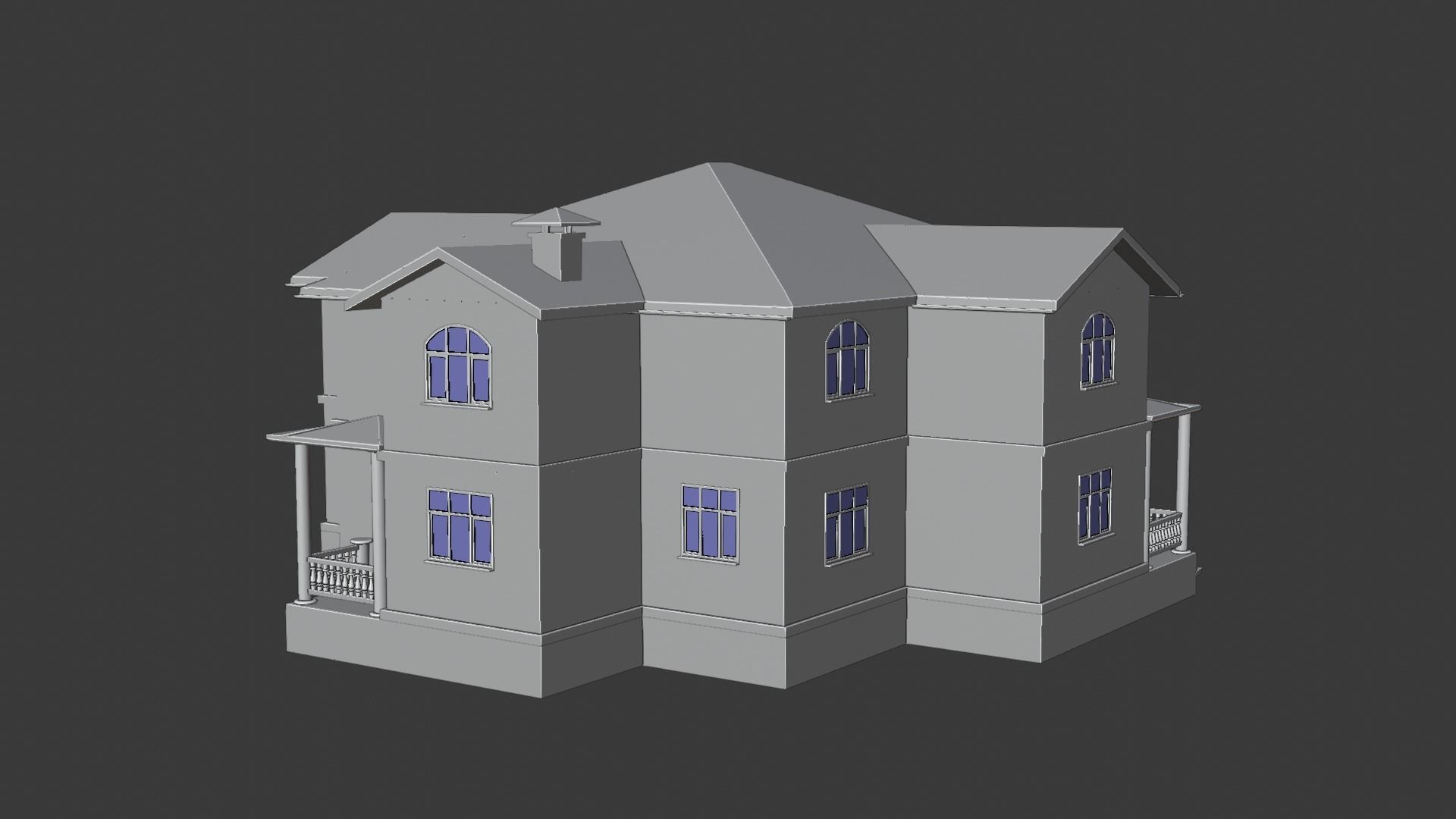 House victorian 3D model_5