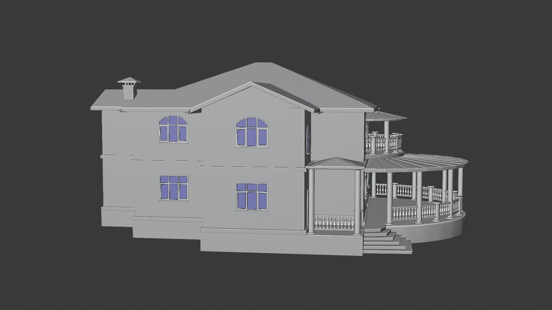 House victorian 3D model_42