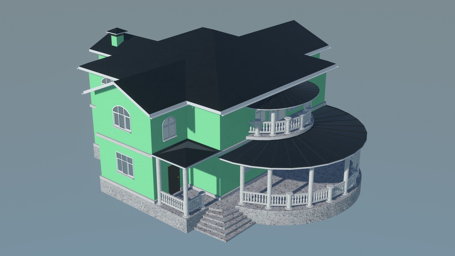 House victorian 3D model_41