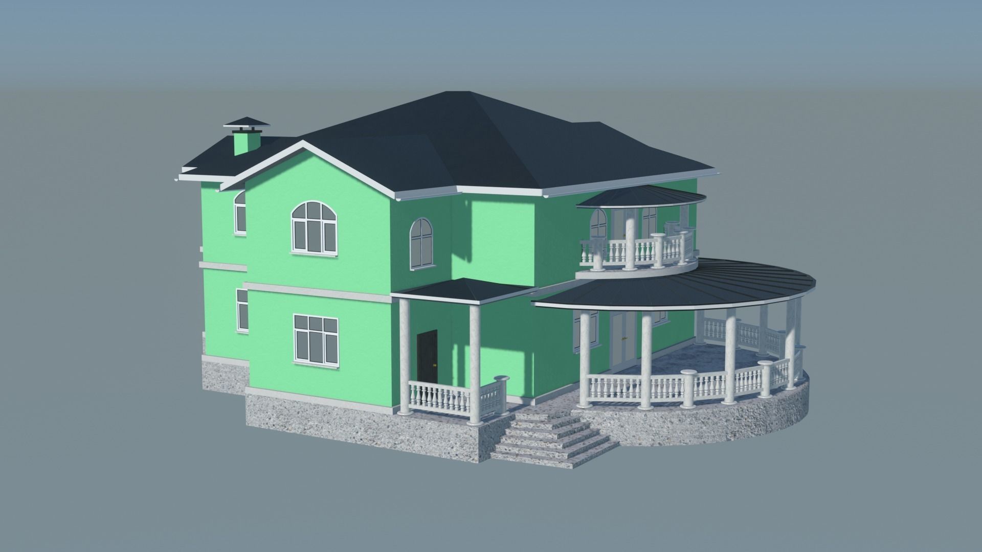 House victorian 3D model_40