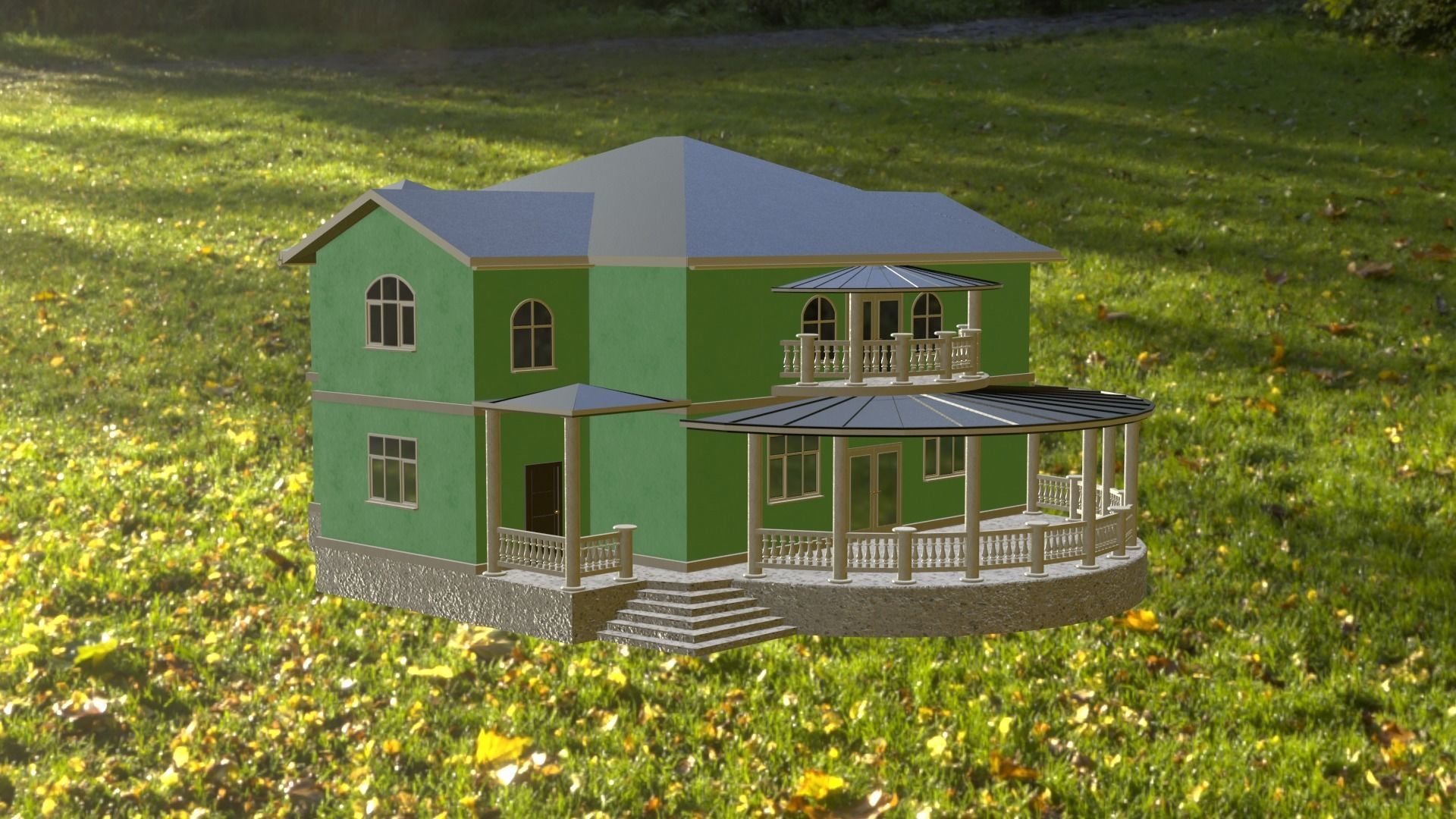 House victorian 3D model_44