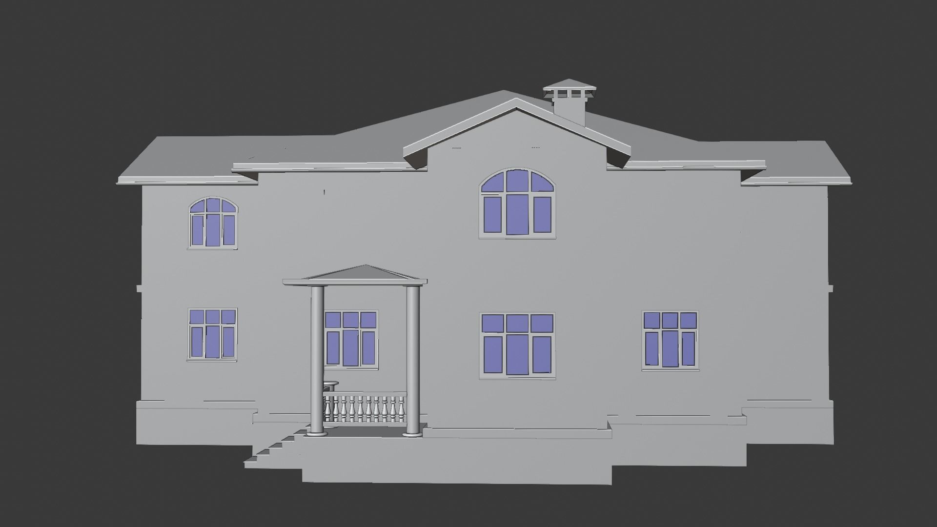 House victorian 3D model_7