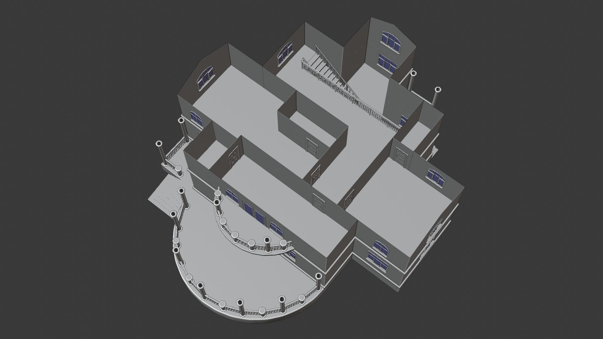 House victorian 3D model_31